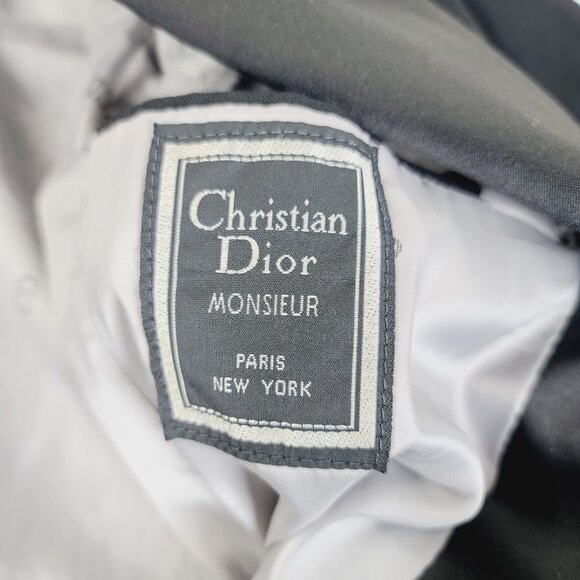Christian Dior Men's Black Monsieur Collared Single Breasted Tuxedo Jacket Sz M - Picture 5 of 6